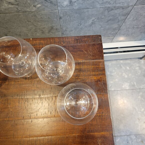 Lg Vintage Crystal Brandy Snifters, 5.5" Tall 4.5" at Widest Point EUC Set of 5 - Picture 3 of 4